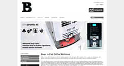 Desktop Screenshot of beantocupcoffeemachines.com