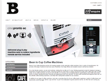 Tablet Screenshot of beantocupcoffeemachines.com